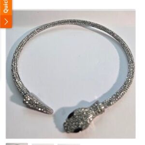 Austrian Crystal Snake wrap around bracelet